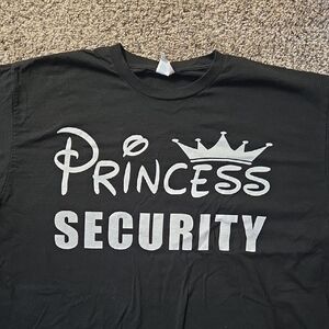 Black and White Princess Security Short Sleeve Tee